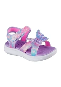 Big Kid Girls Jumpsters Sandal - Butterfly Brights