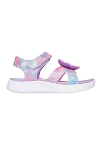 Big Kid Girls Jumpsters Sandal - Butterfly Brights