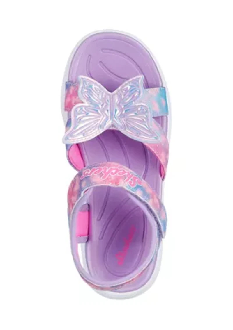 Big Kid Girls Jumpsters Sandal - Butterfly Brights