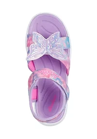 Big Kid Girls Jumpsters Sandal - Butterfly Brights