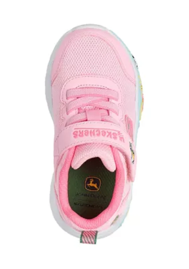 Little Kid Girls John Deere: Play Scene Sneakers - Farm Girlie