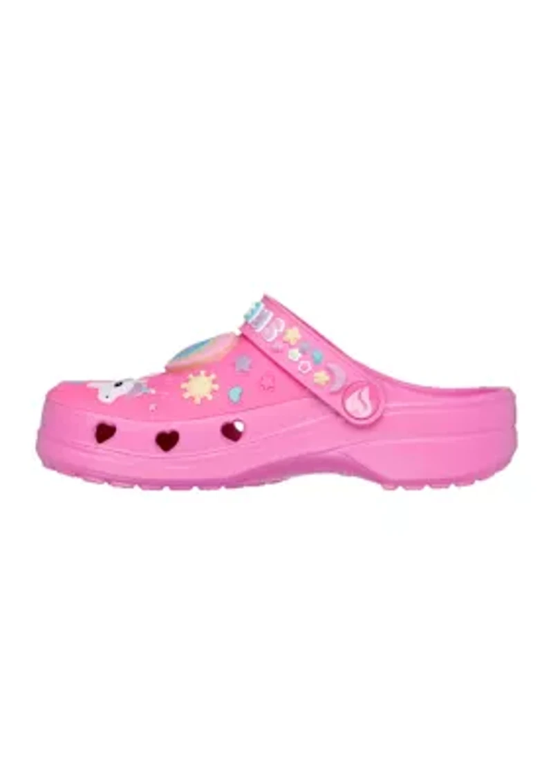 Youth Girls Foamies®: Heart Charmer - Clogs Girly Land