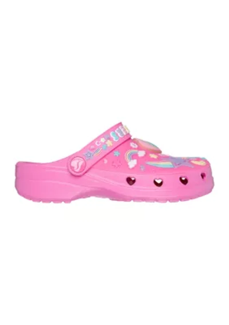 Youth Girls Foamies®: Heart Charmer - Clogs Girly Land