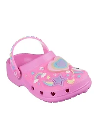 Toddler Girls Foamies®: Heart Charmer Clogs - Girly Land