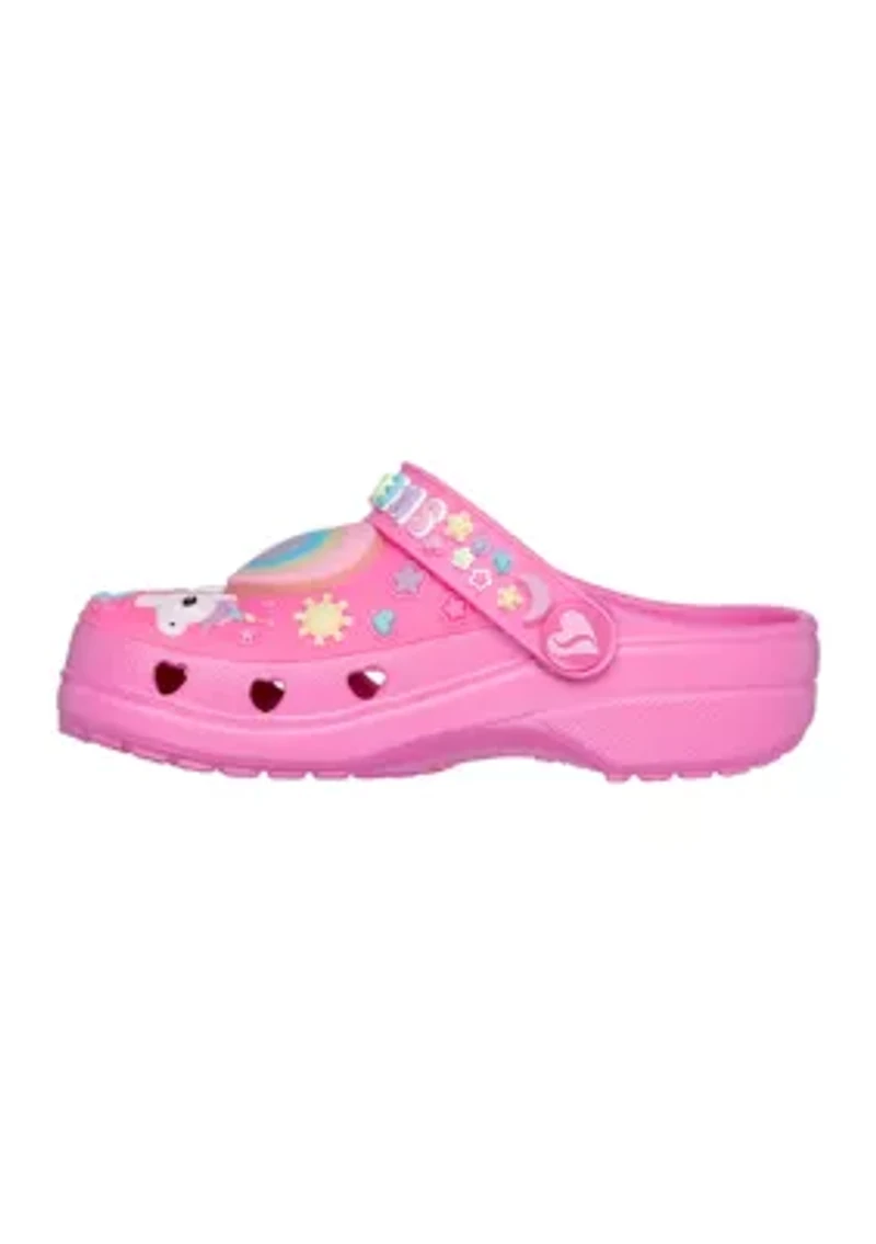 Toddler Girls Foamies®: Heart Charmer Clogs - Girly Land