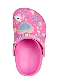 Toddler Girls Foamies®: Heart Charmer Clogs - Girly Land