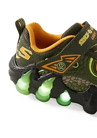 Big Kid Boys Light Up Skech O Saurus 2.0 Sneakers