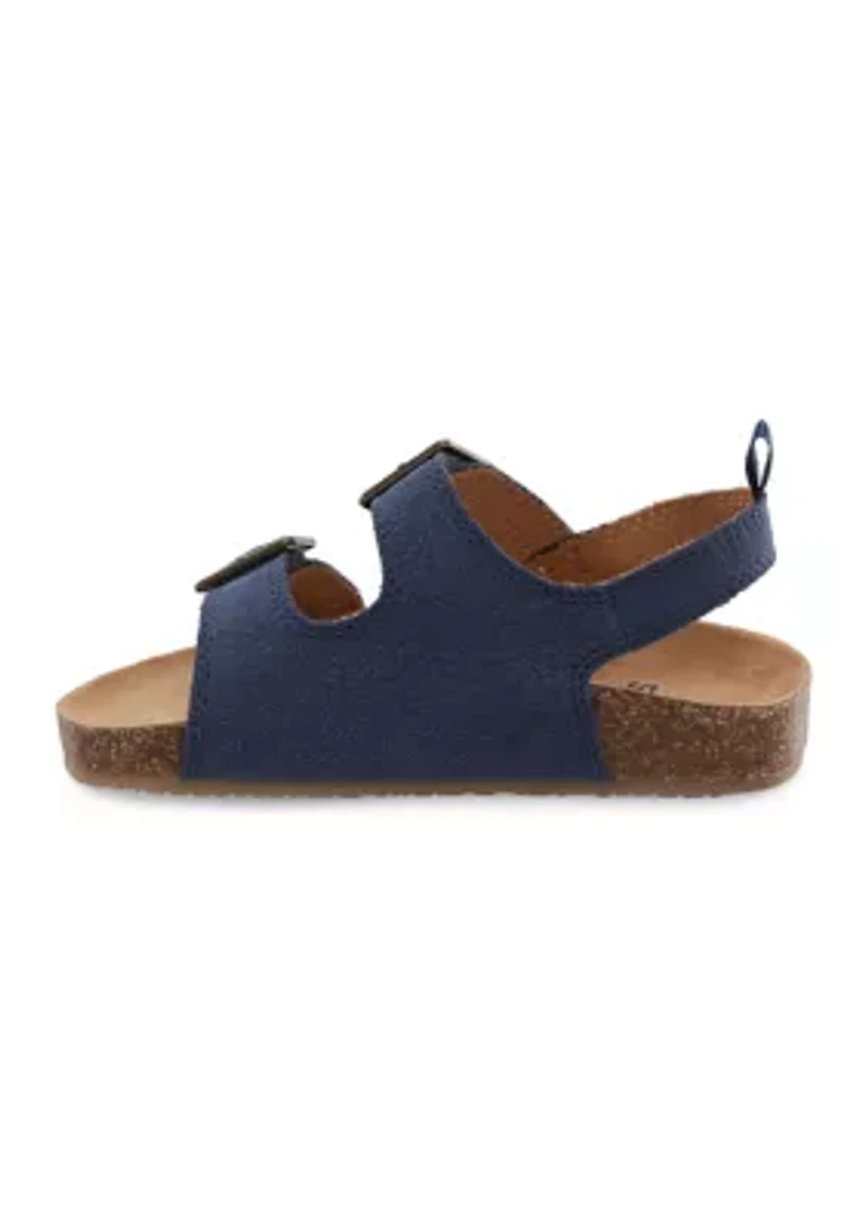 Toddler Girls Bruno Double Strap Footbed Sandals