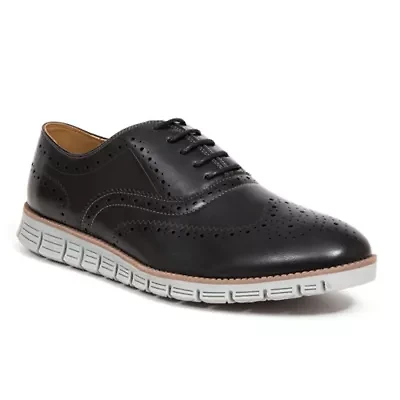 Deer Stags Kid's Benton Jr Classic Lace-up Wingtip Hybrid Sneaker Dress Comfort Brogue