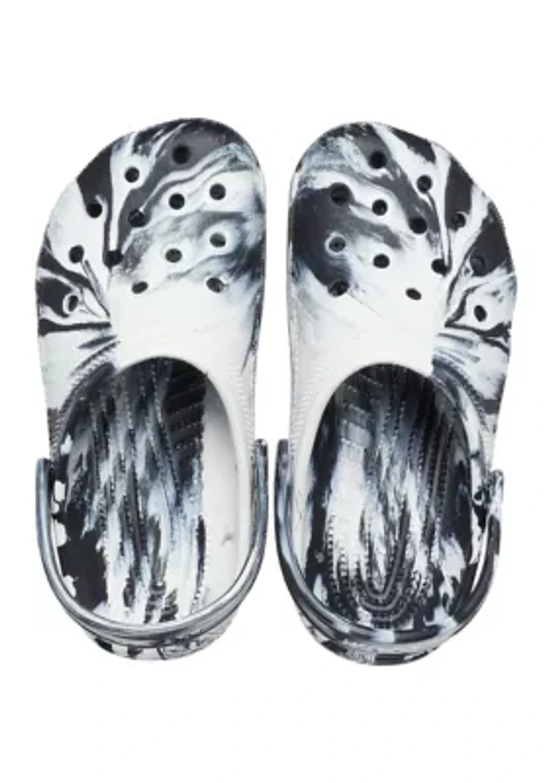 Big Kids Classic Marble Clogs