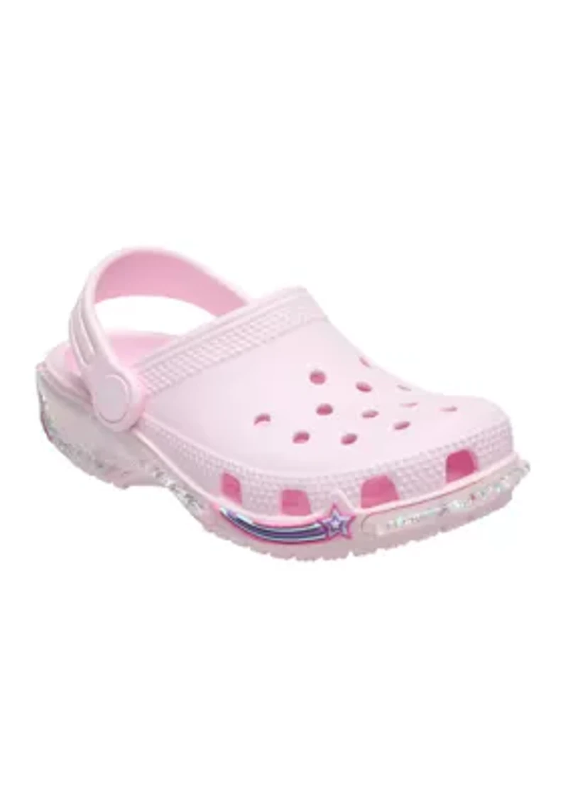 Little Kids Classic Star Sparkle Shaker Clogs