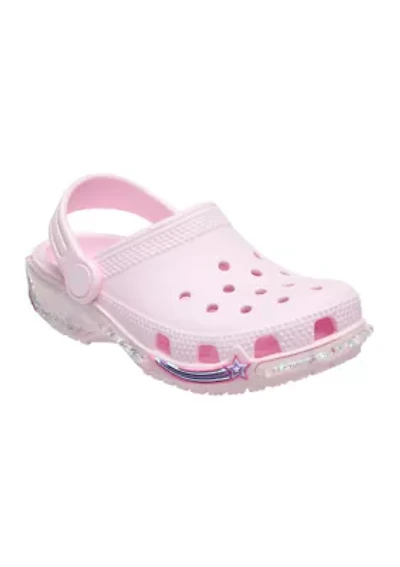 Little Kids Classic Star Sparkle Shaker Clogs