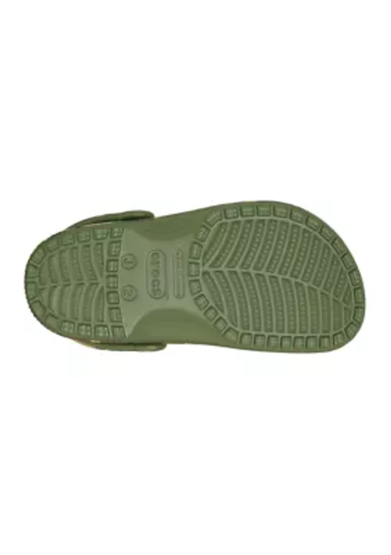 Big Kid Boys Camouflage Classic Clogs