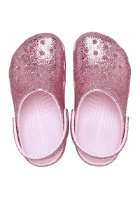 Big Kid Girls Glitter Classic Clogs