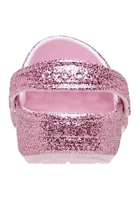 Little Kid Girls Glitter Classic Clogs