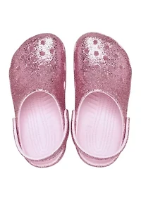 Little Kid Girls Glitter Classic Clogs