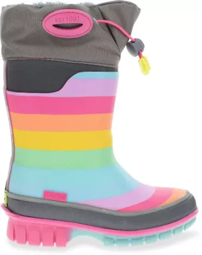 Toddler/Youth Girl's Rainbow Rules Winterprene Rain Boot