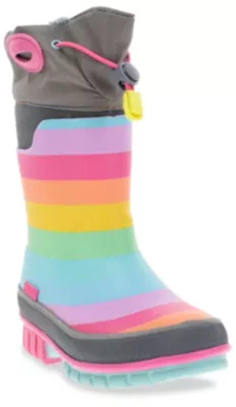 Toddler/Youth Girl's Rainbow Rules Winterprene Rain Boot