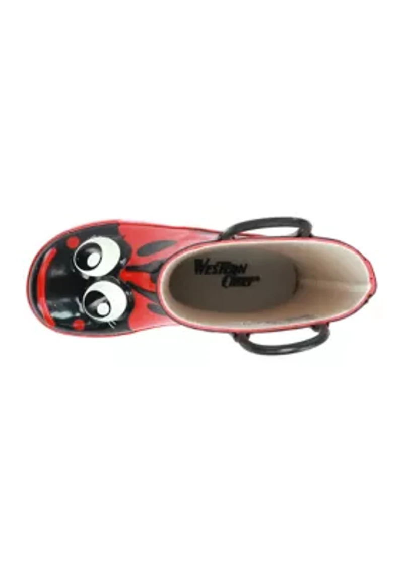 Toddler/Youth Girls Ladybug Rain Boots
