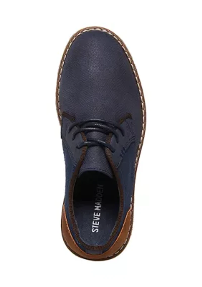 Youth Boys Polyurethane and Canvas Upper Oxfords