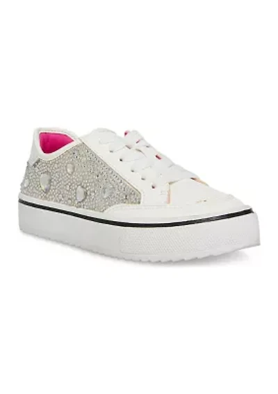 Youth Girls Bejeweled Sneakers
