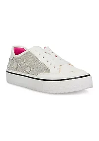 Youth Girls Bejeweled Sneakers