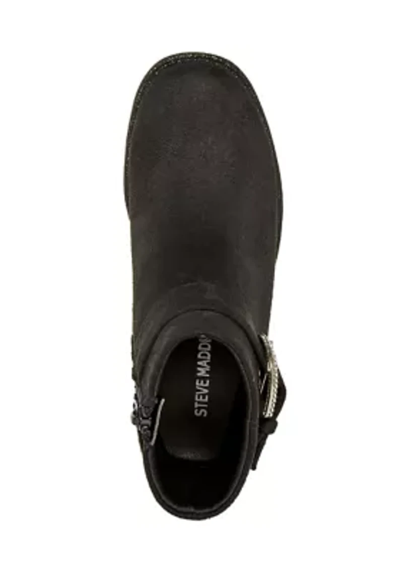 Youth Girls Buckled Booties