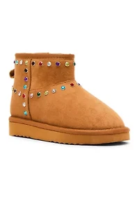 Big Kid Girls Embellished Cozy Boots