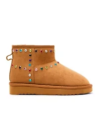 Big Kid Girls Embellished Cozy Boots