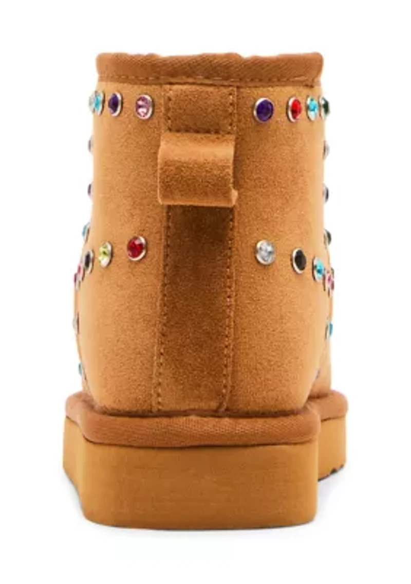 Big Kid Girls Embellished Cozy Boots