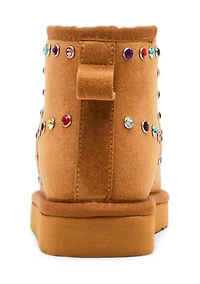 Big Kid Girls Embellished Cozy Boots