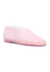 Big Girls Vee Jelly Flats