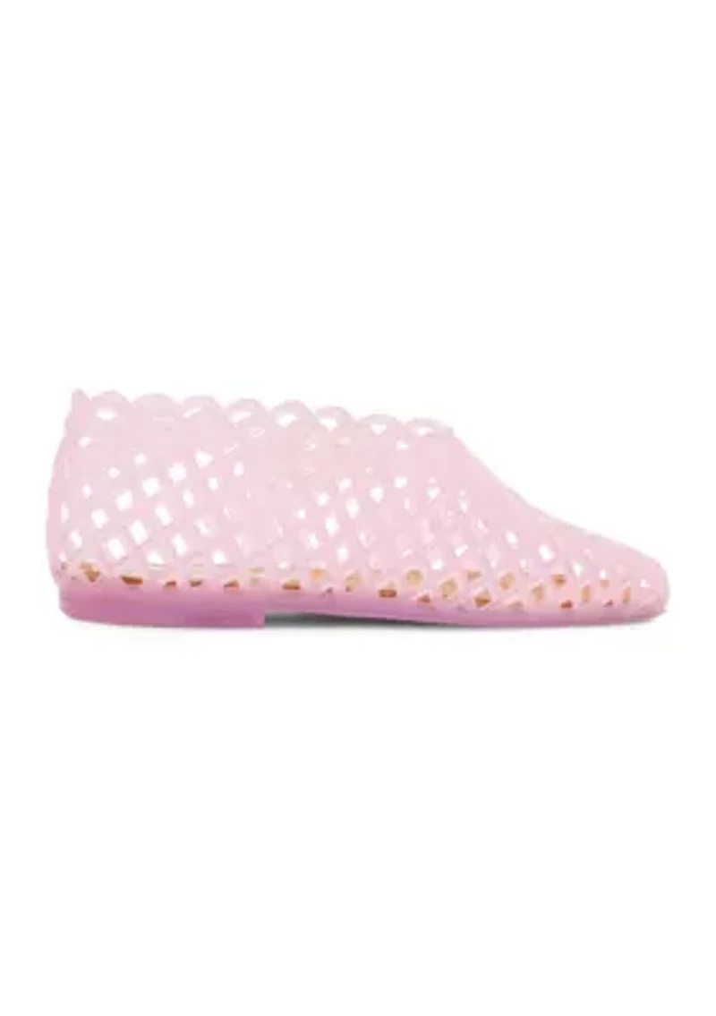 Big Girls Vee Jelly Flats