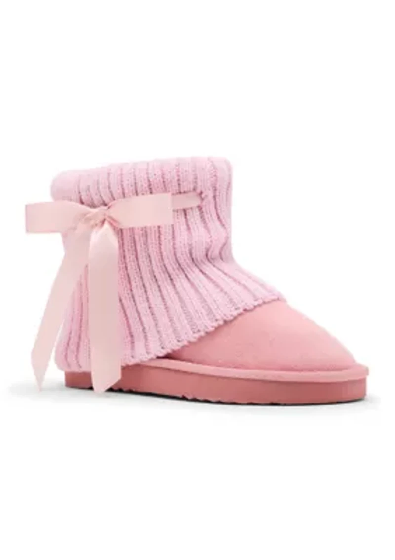 JJAXIE Sweater Collar Booties