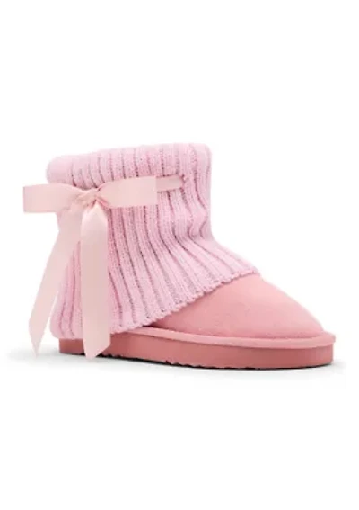 JJAXIE Sweater Collar Booties