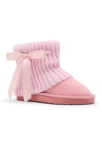 JJAXIE Sweater Collar Booties