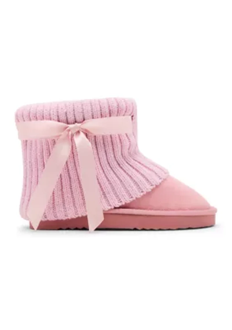 JJAXIE Sweater Collar Booties