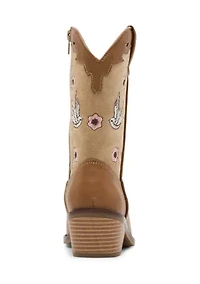 Big Kid Girls Nectar Embroidered Western Boots