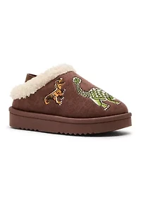 Little Kid Boys Dino Scuff Slippers