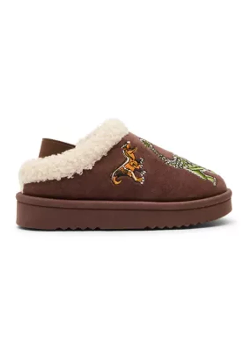 Little Kid Boys Dino Scuff Slippers