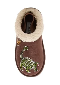 Little Kid Boys Dino Scuff Slippers
