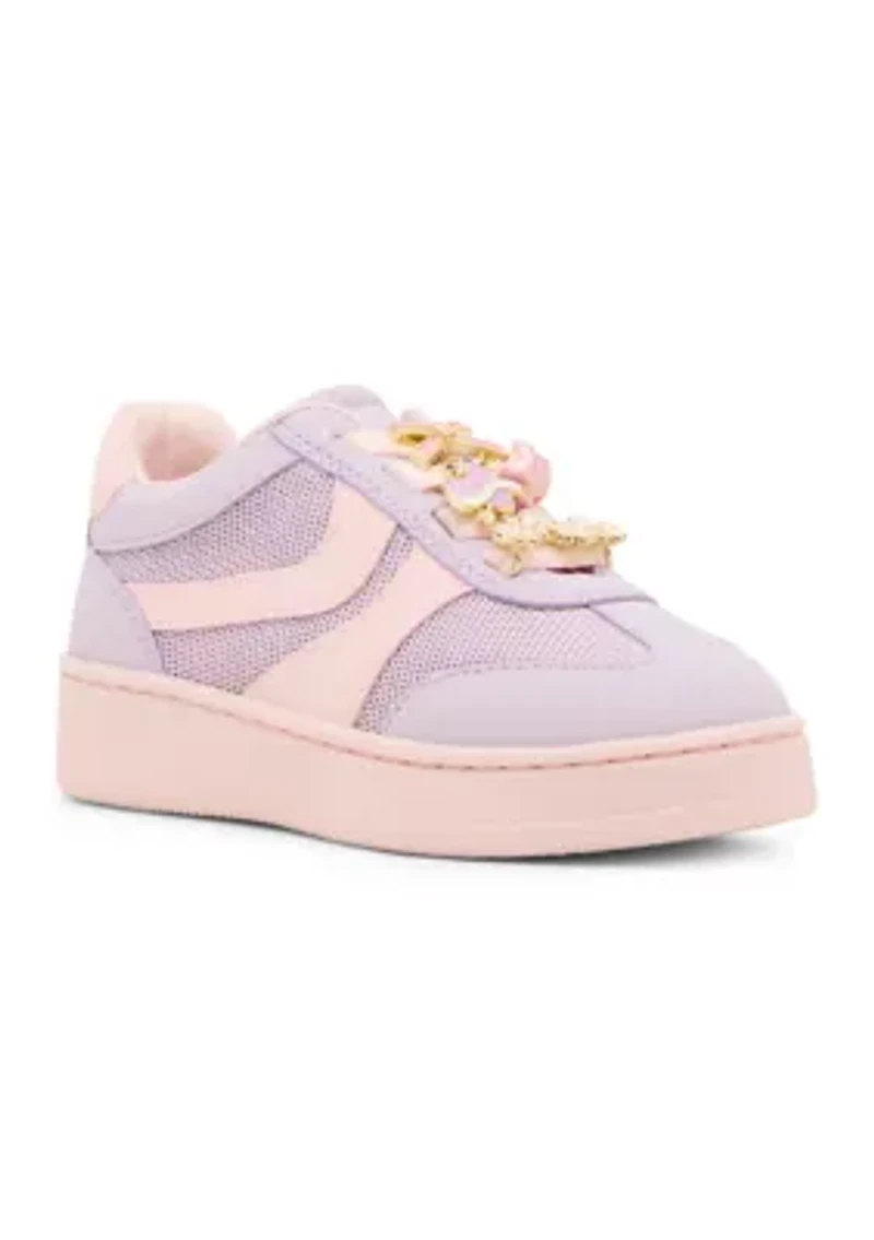 Little Girls Jersey Sneakers