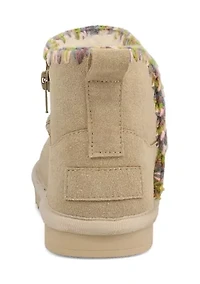 Girls 7-16 Whipstitch Cozy Booties