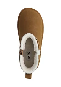 Big Kid Girls Whipstitch Cozy Boots