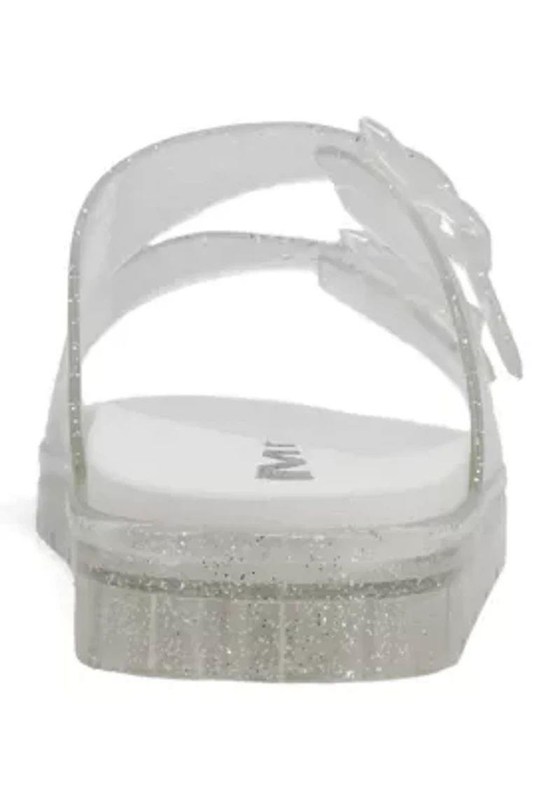 Big Kid Girls Jelly Footbed Sandals