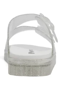 Big Kid Girls Jelly Footbed Sandals