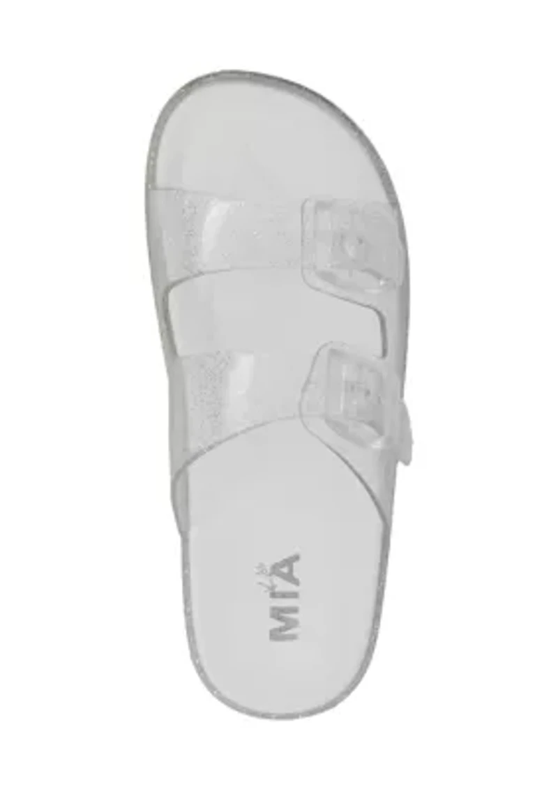 Big Kid Girls Jelly Footbed Sandals