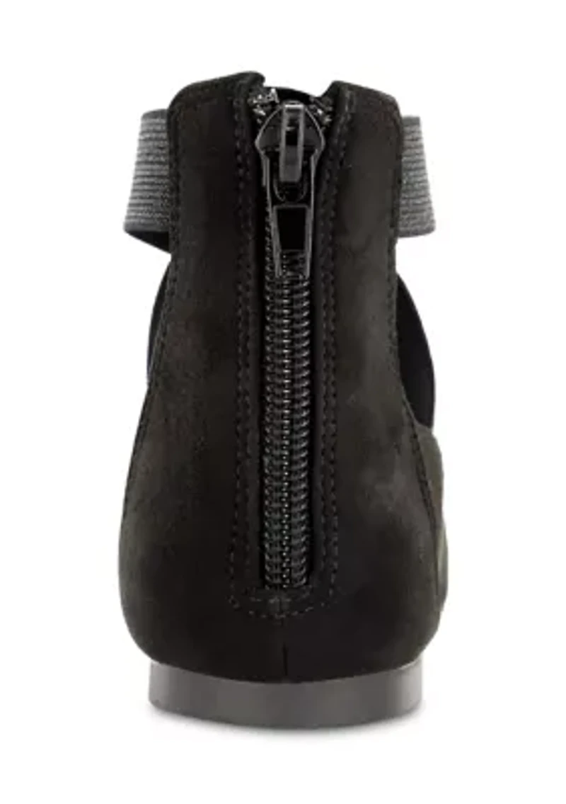 Big Kid Girls Crossband Ankle Flats