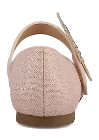 Big Kid Girls Butterfly Glitter Flats