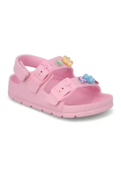 Jheza-A Buckle Gem Sandals